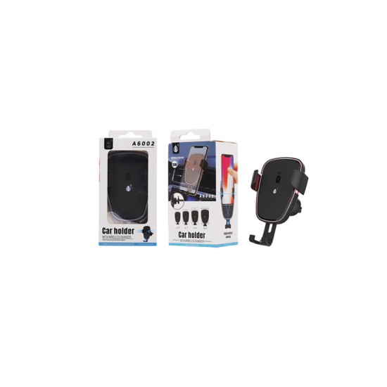 SUPORTE PARA CARRO COM CARREGADOR SEM FIO 10W ONE PLUS PRETO